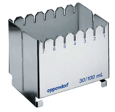 德國(guó)艾本德（Eppendorf）ReservoirRack,用于存放10mL、30mL和100mL試劑槽。最多可以放置7個(gè)試劑槽模塊或試劑槽