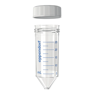 艾本德Eppendorf Conical Tubes 25 mL 帶螺旋蓋, 25 mL, 無菌、無熱原, 無RNase和DNase, 無DNA, 無色, 200 個 (8 包 × 25 個)